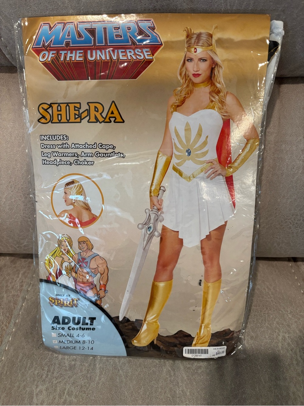 NWT Masters of the Universe She-Ra Women's Costume - White, Gold, Red